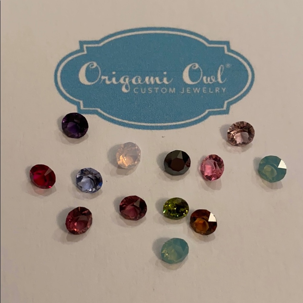 🆕Origami Owl Rhinestone Charms set of 13